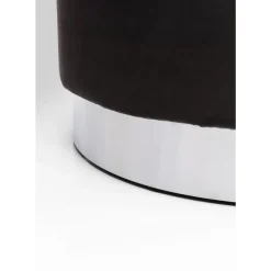 Sitzbänke|KARE Design Hocker Cherry Dunkelgrau Silver O55Cm