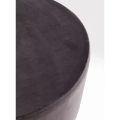 Sitzbänke|KARE Design Hocker Cherry Dunkelgrau Silver O55Cm