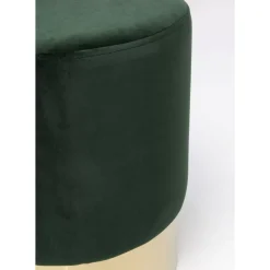 Sitzbänke|KARE Design Hocker Cherry Dunkelgrun Brass O35Cm