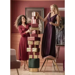 Sitzbänke|KARE Design Hocker Cherry Dunkelgrun Brass O35Cm