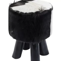 Sitzbänke|KARE Design Hocker Flint Stone Schwarz O35Cm