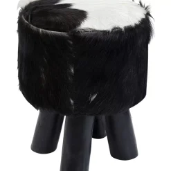 Sitzbänke|KARE Design Hocker Flint Stone Schwarz O35Cm