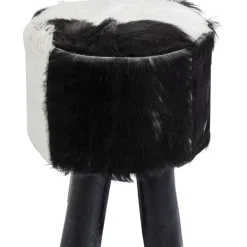 Sitzbänke|KARE Design Hocker Flint Stone Schwarz O35Cm