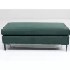 Sitzbänke|KARE Design Hocker Gianni Velvet Dunkelgrun Schwarz