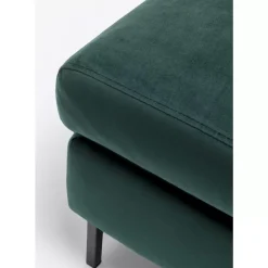 Sitzbänke|KARE Design Hocker Gianni Velvet Dunkelgrun Schwarz