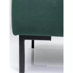 Sitzbänke|KARE Design Hocker Gianni Velvet Dunkelgrun Schwarz