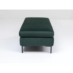 Sitzbänke|KARE Design Hocker Gianni Velvet Dunkelgrun Schwarz