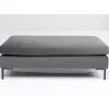 Sitzbänke|KARE Design Hocker Gianni Velvet Grau Schwarz