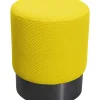 Sitzbänke|KARE Design Hocker Jody Gelb Mesh Schwarz O35Cm