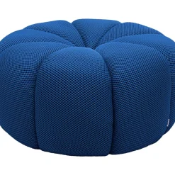 Sitzbänke|KARE Design Hocker Peppo Lounge Blau O80Cm