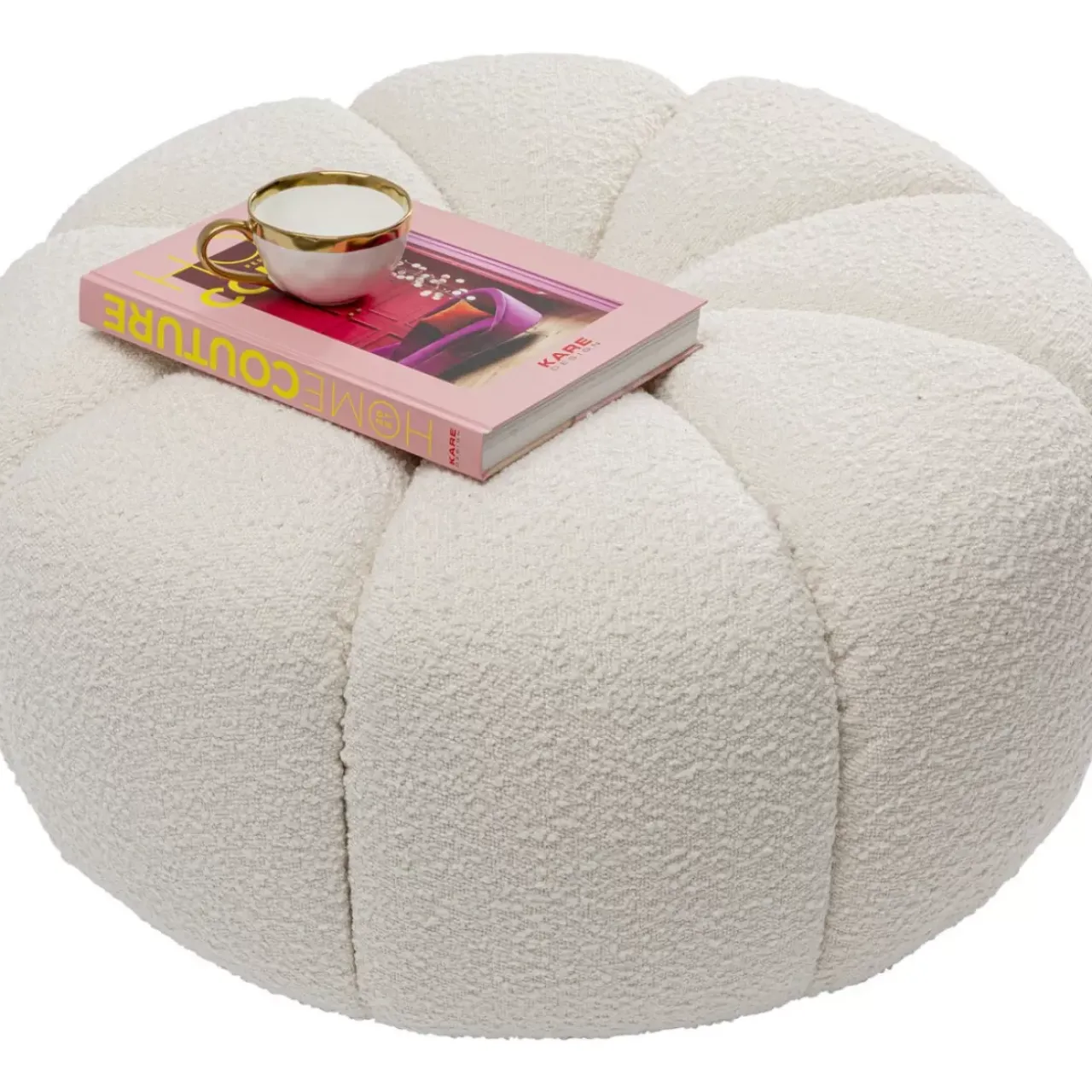 Sitzbänke|KARE Design Hocker Peppo Lounge Weis O76Cm