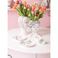 Geschirr & Tischaccessoires|KARE Design Kaffeetasse Viso Donna (2/Tlg.)