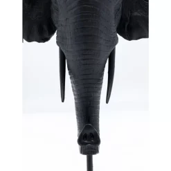 Kerzenständer & Laternen|KARE Design Kerzenständer Elephant Head Schwarz 49Cm