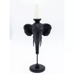 Kerzenständer & Laternen|KARE Design Kerzenständer Elephant Head Schwarz 49Cm
