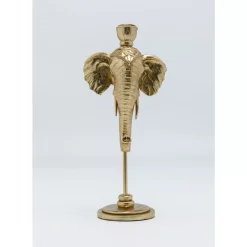 Kerzenständer & Laternen|KARE Design Kerzenständer Elephant Head Gold 36Cm