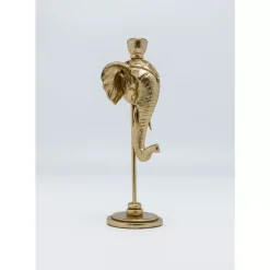Kerzenständer & Laternen|KARE Design Kerzenständer Elephant Head Gold 36Cm