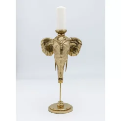 Kerzenständer & Laternen|KARE Design Kerzenständer Elephant Head Gold 49Cm
