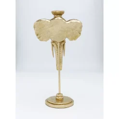 Kerzenständer & Laternen|KARE Design Kerzenständer Elephant Head Gold 49Cm