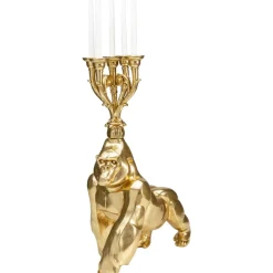 Kerzenständer & Laternen|KARE Design Kerzenständer Gorilla Gold