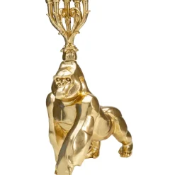 Kerzenständer & Laternen|KARE Design Kerzenständer Gorilla Gold
