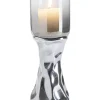 Kerzenständer & Laternen|KARE Design Kerzenständer Jade Silber 33Cm
