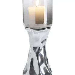 Kerzenständer & Laternen|KARE Design Kerzenständer Jade Silber 33Cm