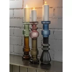 Kerzenständer & Laternen|KARE Design Kerzenständer Marvelous Duo Lila Grau 49