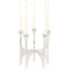 Kerzenständer & Laternen|KARE Design Kerzenständer Stacky Silber 31Cm