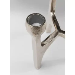 Kerzenständer & Laternen|KARE Design Kerzenständer Stacky Silber 15Cm