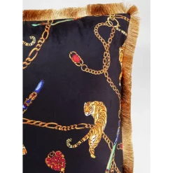 Kissen|KARE Design Kissen Tiger Chain Schwarz 45X45Cm