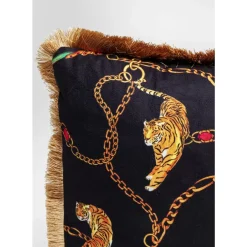 Kissen|KARE Design Kissen Tiger Chain Schwarz 45X45Cm