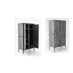 Regale|KARE Design Kleiderschrank Brooklyn Walnut