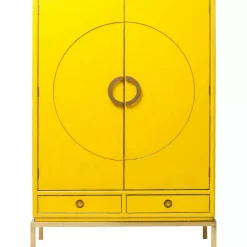 Regale|KARE Design Kleiderschrank Disk Yellow