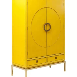 Regale|KARE Design Kleiderschrank Disk Yellow