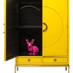 Regale|KARE Design Kleiderschrank Disk Yellow