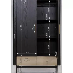 Regale|KARE Design Kleiderschrank Milano 180X110