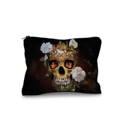 Deko & Geschenkartikel|KARE Design Kosmetiktasche Skull Memnto Mori