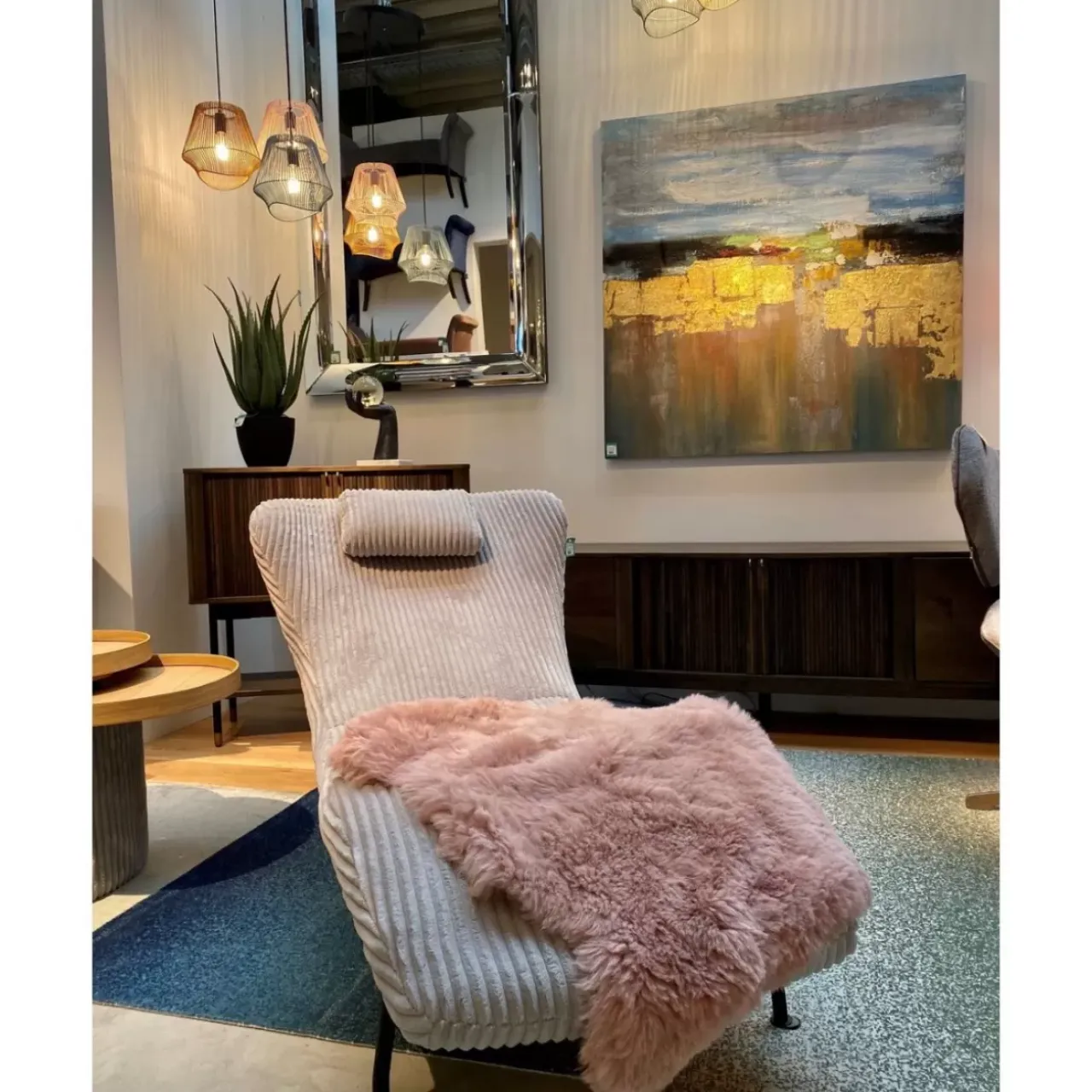 Teppiche|KARE Design Lammfell Heidi Rose 85X65Cm