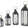 Kerzenständer & Laternen|KARE Design Laterne Giardino Schwarz Gold (4/Set)