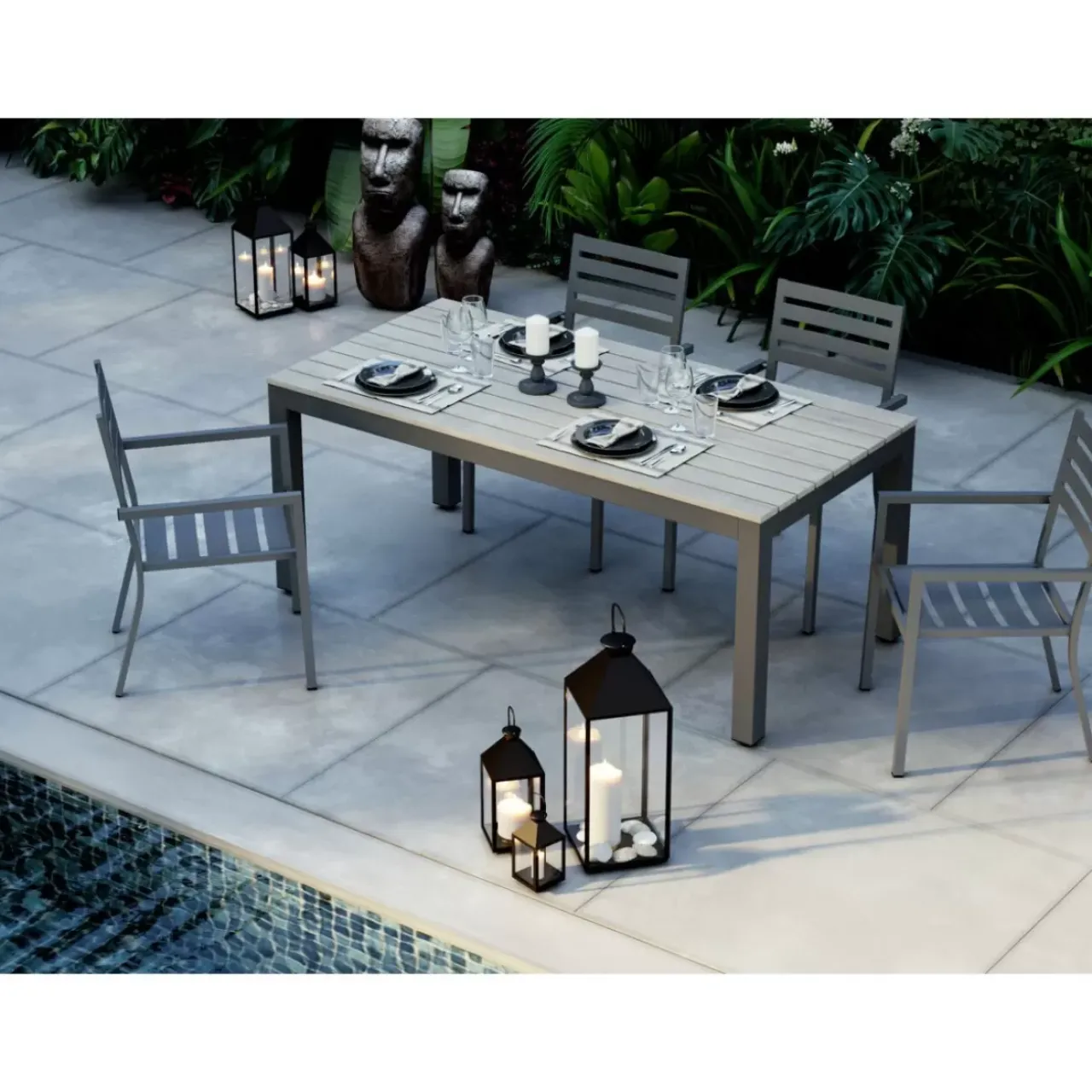 Kerzenständer & Laternen|KARE Design Laterne Giardino Schwarz Gold (4/Set)
