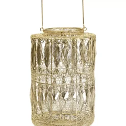 Kerzenständer & Laternen|KARE Design Laterne Hayat Brass 37Cm