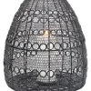 Kerzenständer & Laternen|KARE Design Laterne Hayat Cone Schwarz 37Cm