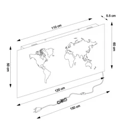 Leuchtobjekte|KARE Design Leuchtdekoration Map Led