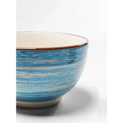 Geschirr & Tischaccessoires|KARE Design Muslischale Swirl Blau O14Cm