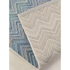 Teppiche|KARE Design Outdoor Teppich Zigzag Blau 160X230Cm