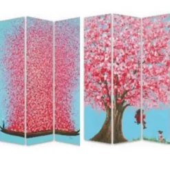 Paravents|KARE Design Paravent Boat Vs Flower Girl 120X180Cm
