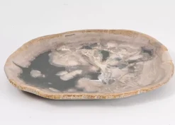 Geschirr & Tischaccessoires|KARE Design Platte Elfenbos Versteinertes Holz