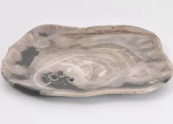 Geschirr & Tischaccessoires|KARE Design Platte Kristalmeer Versteinertes Holz