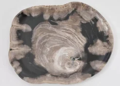 Geschirr & Tischaccessoires|KARE Design Platte Nachtwoud Versteinertes Holz
