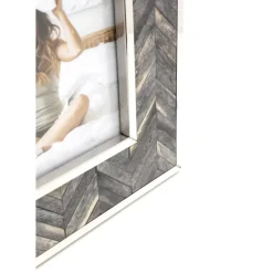 Deko & Geschenkartikel|KARE Design Rahmen Chevron Grau 13X18